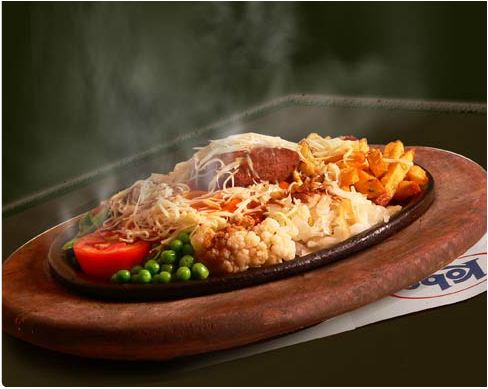 A photo of the veg sizzler -  Photo taken from the Kobe website