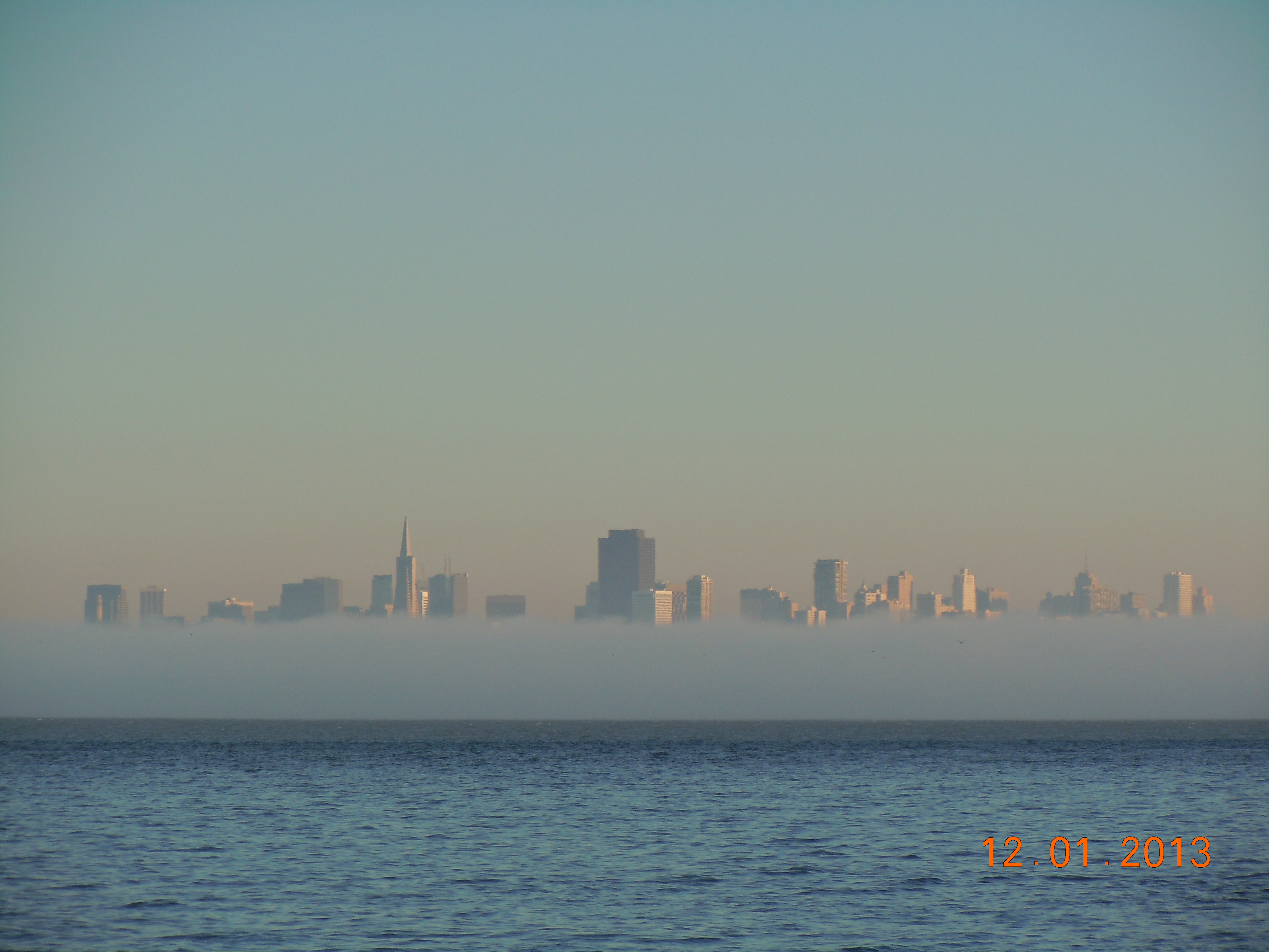 Fog covering San Francisco
