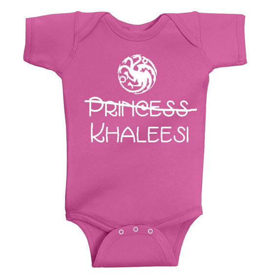 A Khaleesi onesie for a spirited little girl