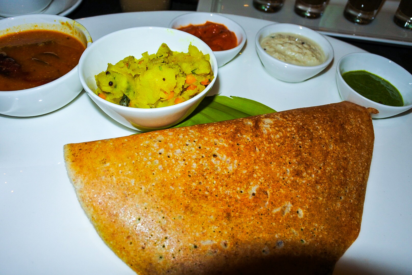 I can't remember when I have last enjoyed a dosa outside quite this much