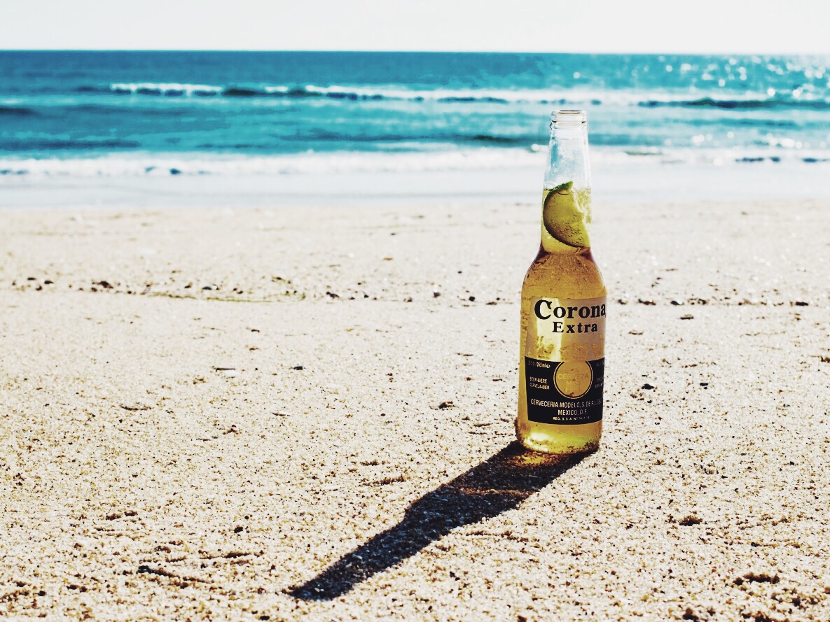 Beer, sun, sea, and sand