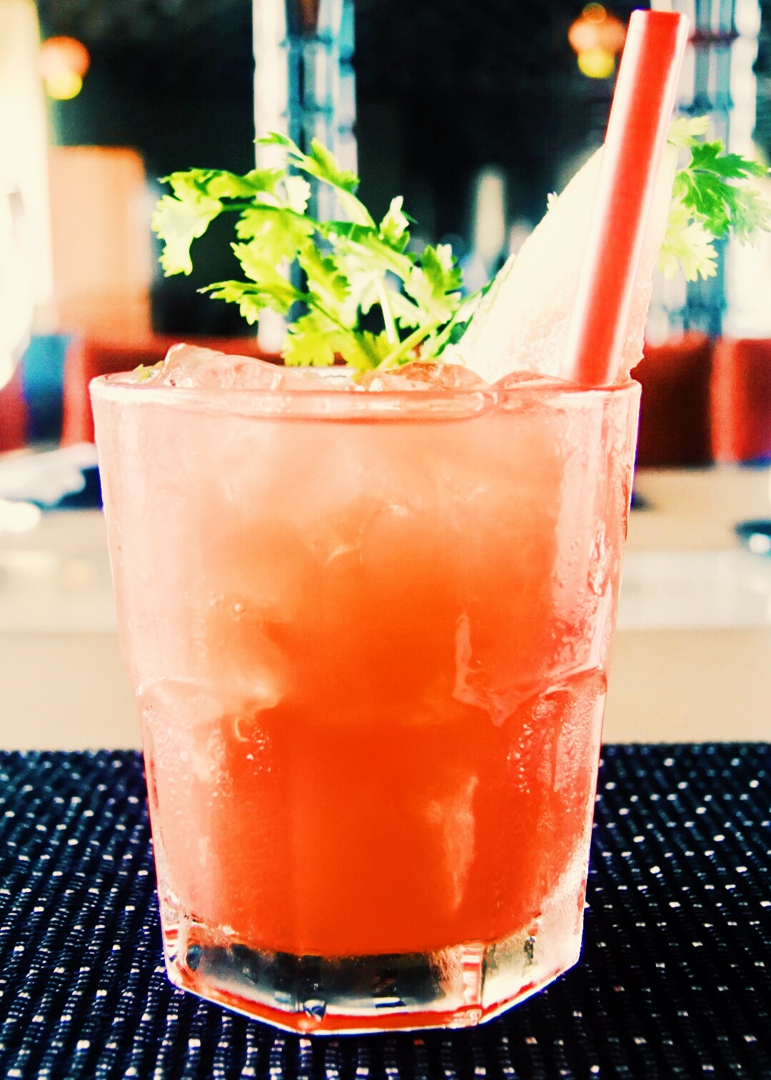Our refreshing watermelon and coriander cooler