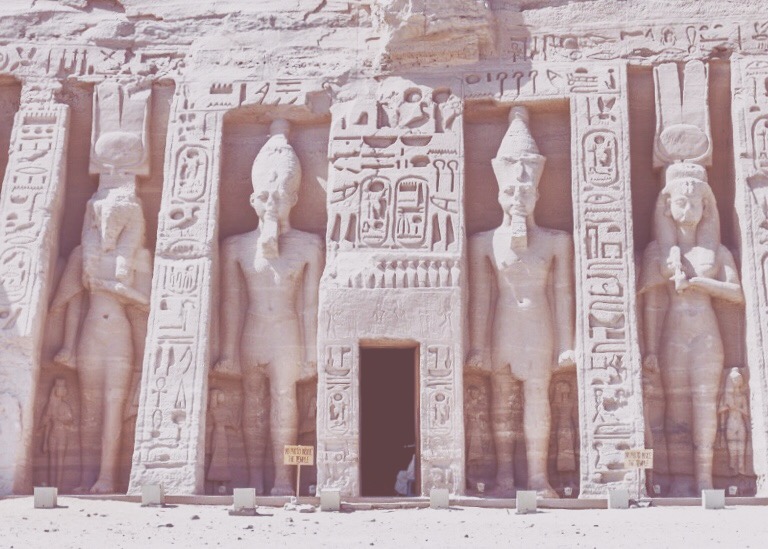 The smaller temple of Nefertari