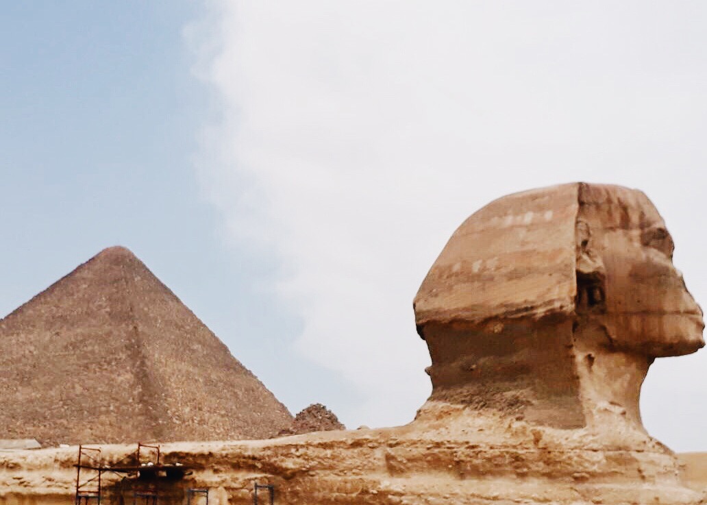 Pyramids and Sphinx at Giza