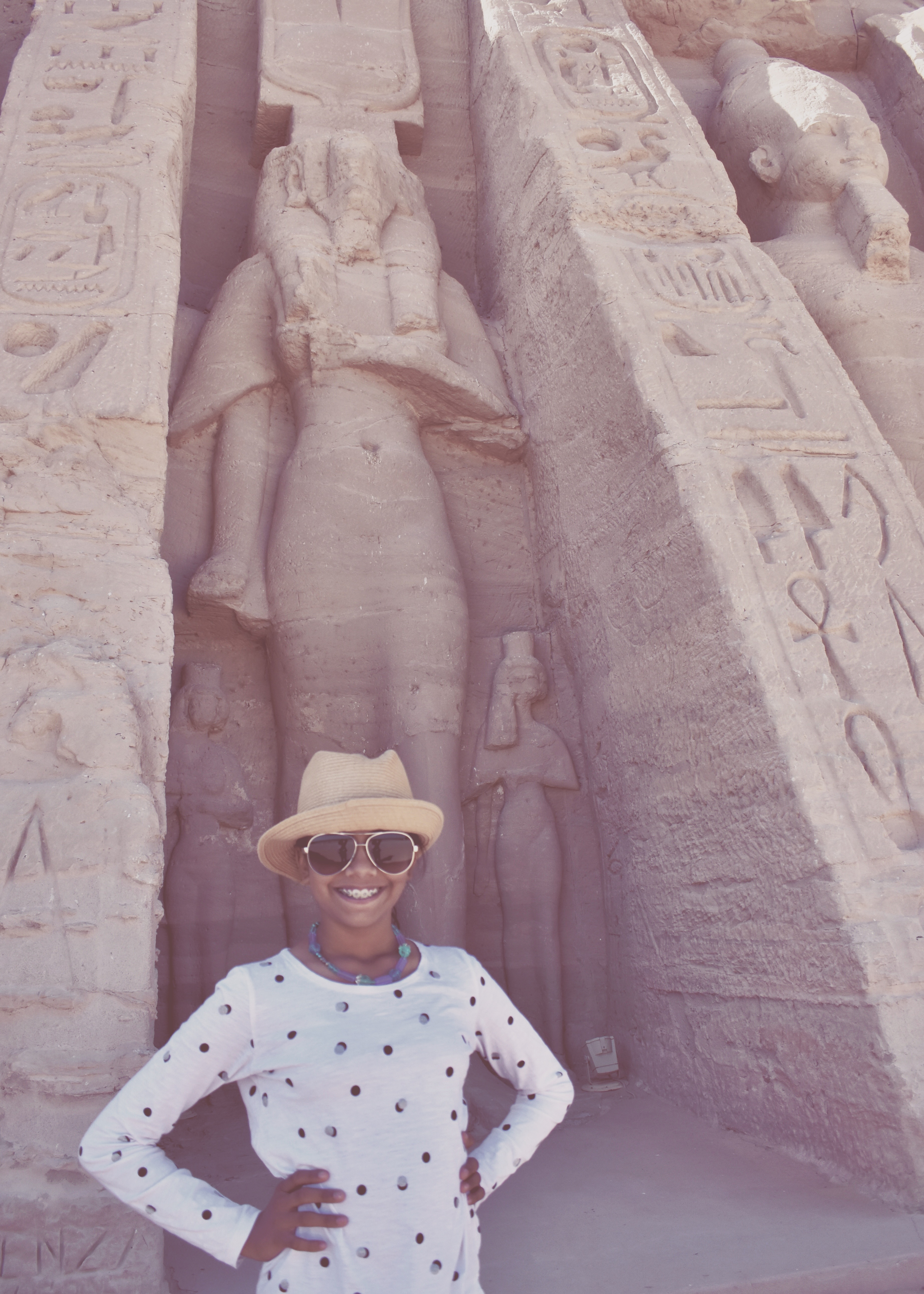 Outside the temple of Nefertari