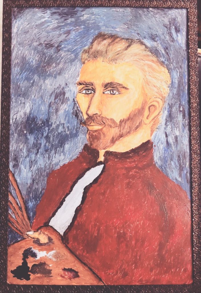 Van Gogh self portrait reproduction