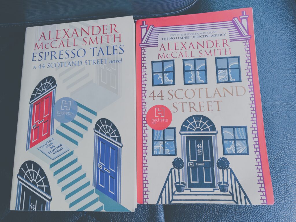 The first two books in the 44, Scotland Street series