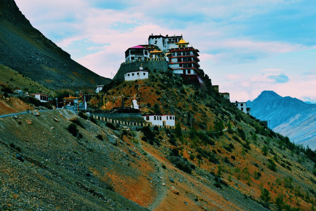 A shot of Key monastery from the road
