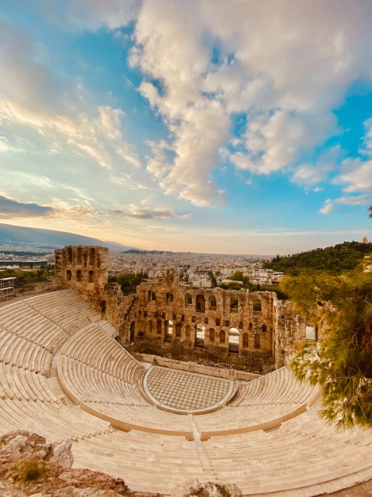 The amphitheatre in the Acropolis