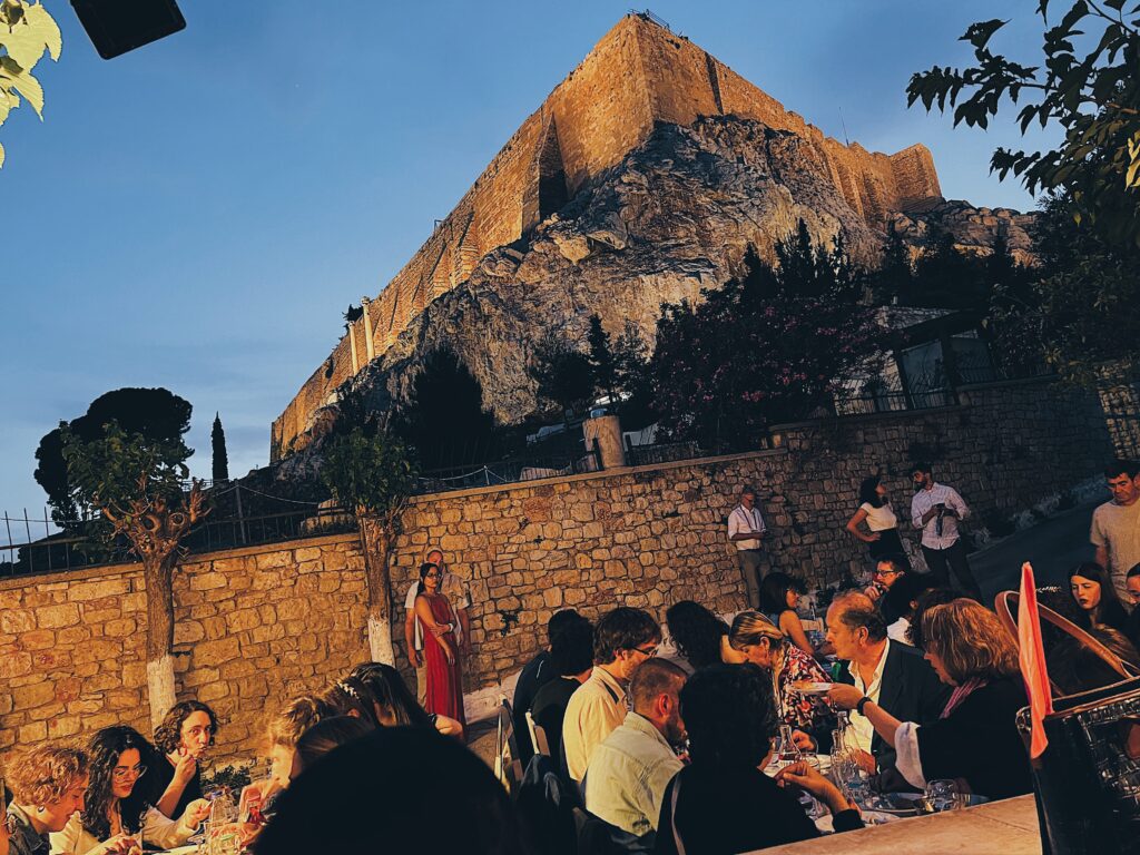Dining in Plaka under the walls of the Acropolis