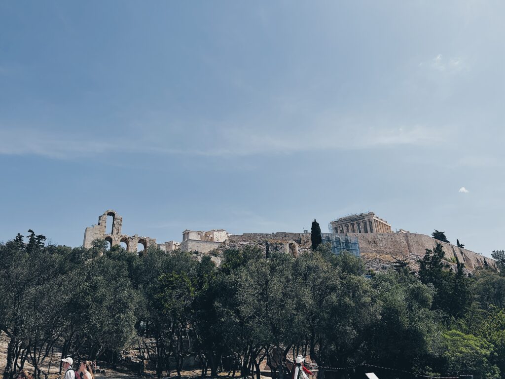 The Parthenon from a distance