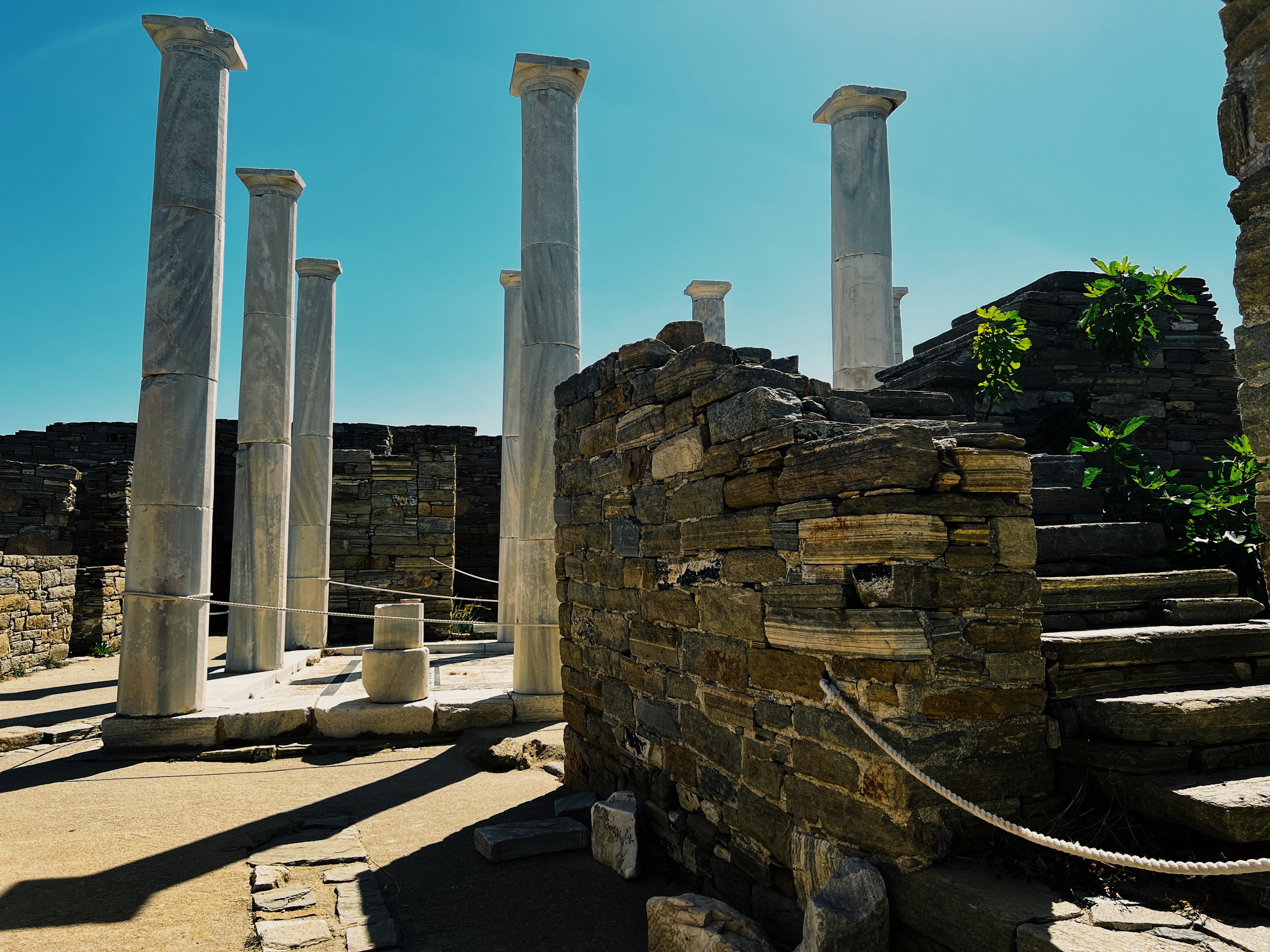 Pillars in an ancient house
