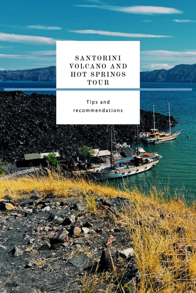 Santorini volcano and hot springs tour